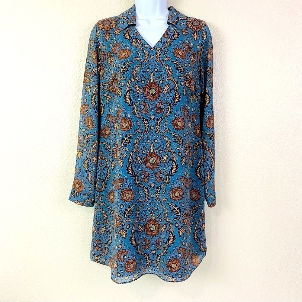 CAbi Provincial Shift Dress Size XS
